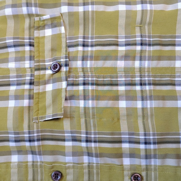 Kavu Shirt Mens Green Plaid Short Sleeve Button Down Hiking Casual Size XL - Picture 4 of 11